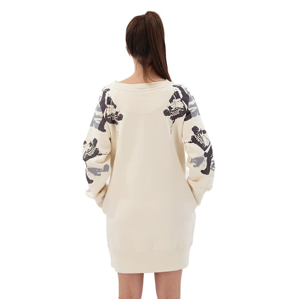 G-star Långärmad Kort Klänning Loose Graphic Beige S Kvinna