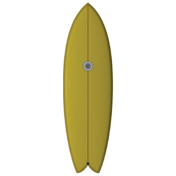 Tsa Surffilauta Element Twin Fish Mustard 3f Future 5´10´´ Keltainen 177.8 cm