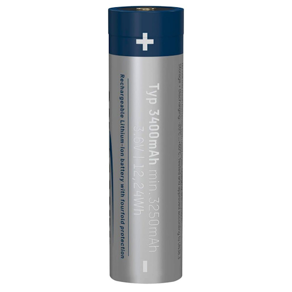 Ansmann Li-ion 18650 3400mah 3.6v Micro-usb 1307-0003 Batterier Blå,Søvfarvet
