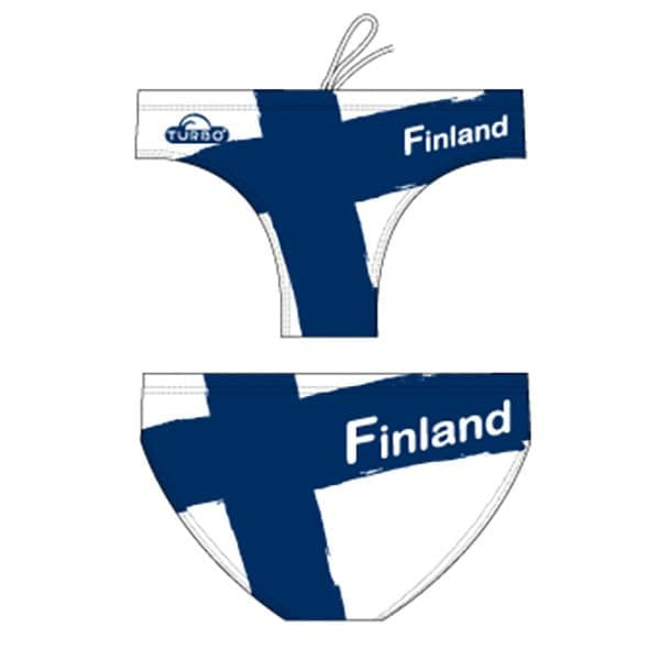 Turbo Simning Kalsonger Finland Vit,Blå L Man