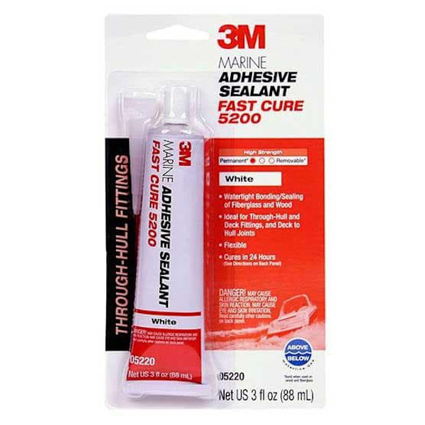 3m Marine Adhesive Sealant Fast Cure 5200 Vit 90 ml