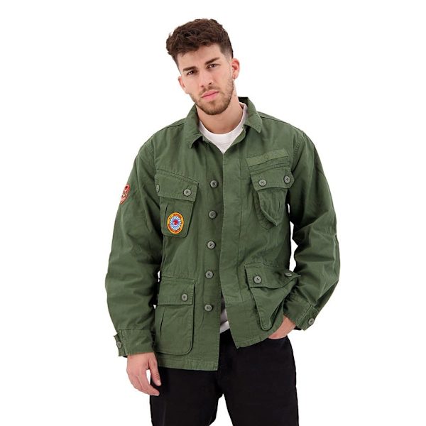 Superdry Jacka Tropical Combat Grönt S Man
