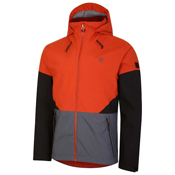 Dare2b Regnjakke Med Fuld Lynlås Terrain Orange L Mand