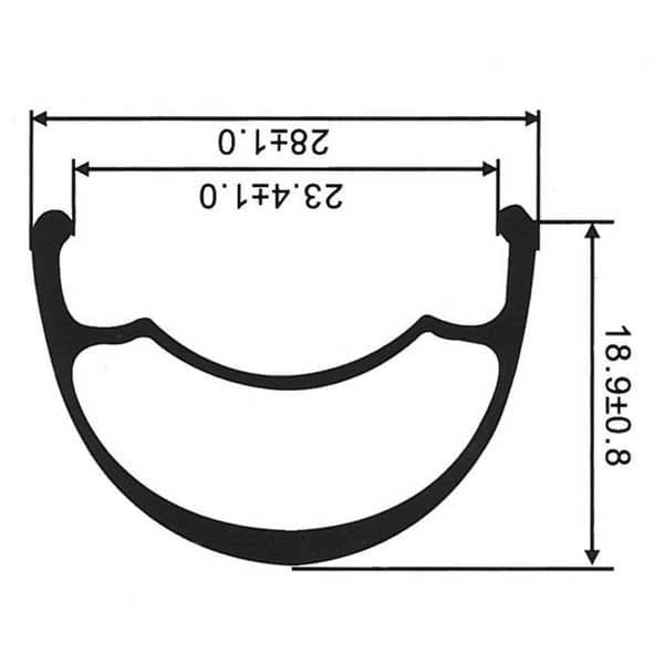Gtr Sl23 29´´ Disc Mtb Forhjul Sort 9 x 100 mm