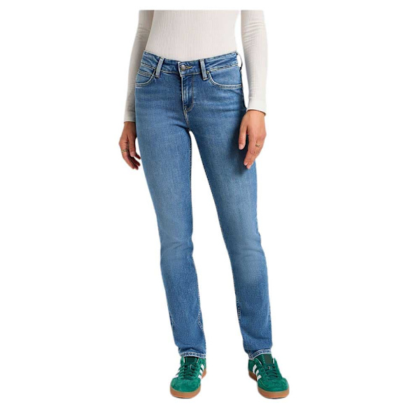 Lee Marion Straight Fit Jeans Blå 32 / 31 Kvinde