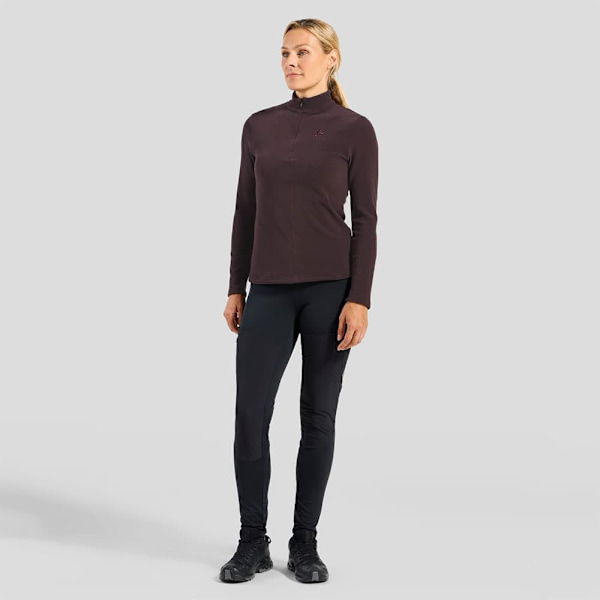 Odlo Roy Ml Fleece Brun M Kvinde