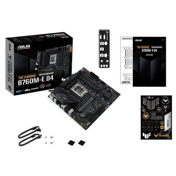 Asus Bundkort Tuf Gaming B760m-e D4 Sort