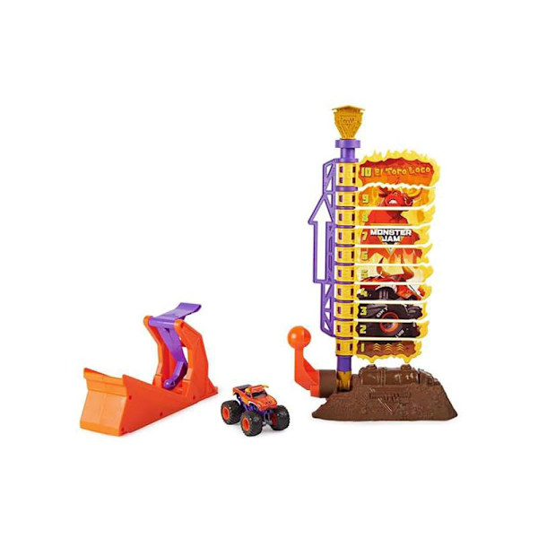 Spin Master Spor Launcher Crazy Bull Big Air Challenge With Vehicle Included