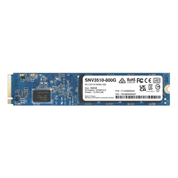 Synology Hårddisk Ssd M. Snv3510-800g 800gb 2 Blå