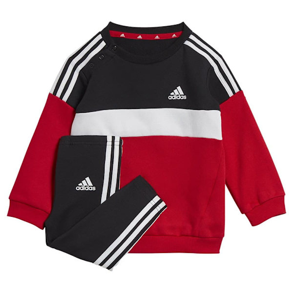 Adidas SÆt Tiberio 3 Stripes Colorblock Rød,Sort 0-3 Months