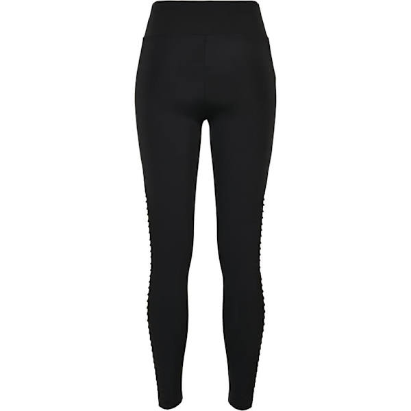 Urban Classics Biker Tech Mesh Big High Waist Leggings Sort 4XL Kvinde