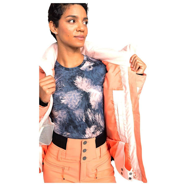 Roxy Free Jet Block Jakke Orange L Kvinde