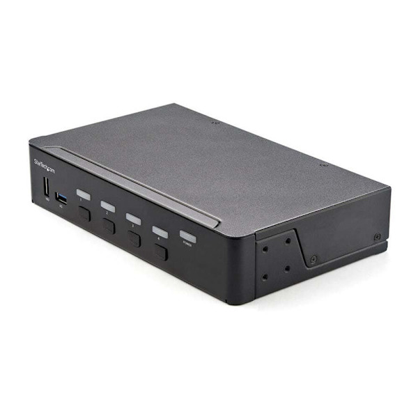 Startech Kvm-kytkin Sv431hu34k6 Hopeinen musta