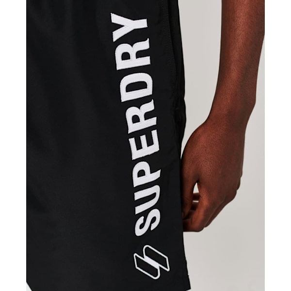 Superdry Simma Kort Code Applque 19inch Svart S Man