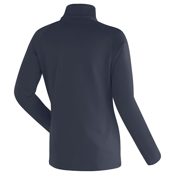 Maier Sports Midlayer Eva Fleecejakke Med Halv Lynlås Blå XL Kvinde