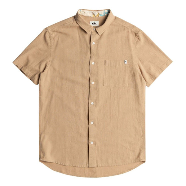 Quiksilver Lyhythihainen Paita Time Box Beige XS Mies