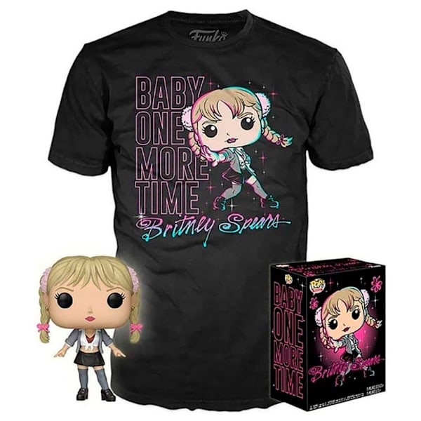 Funko Pop And Tee Britney Spears One More Time Exclusive Lila M