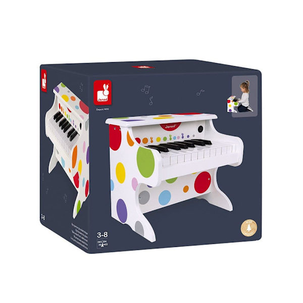 Janod Confetti My First Electronic Piano Flerfärgad 3-8 Years