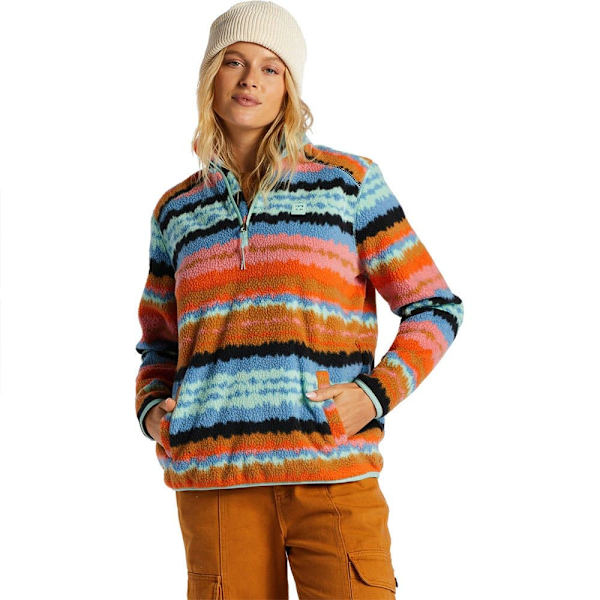 Billabong Halv Blixtlåsfleece Boundary Mock 3 Orange XS Kvinna