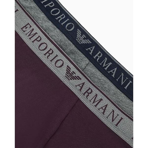 Emporio Armani 111769-4f720 Boxers 2 Enheter Grå,Lila M Man