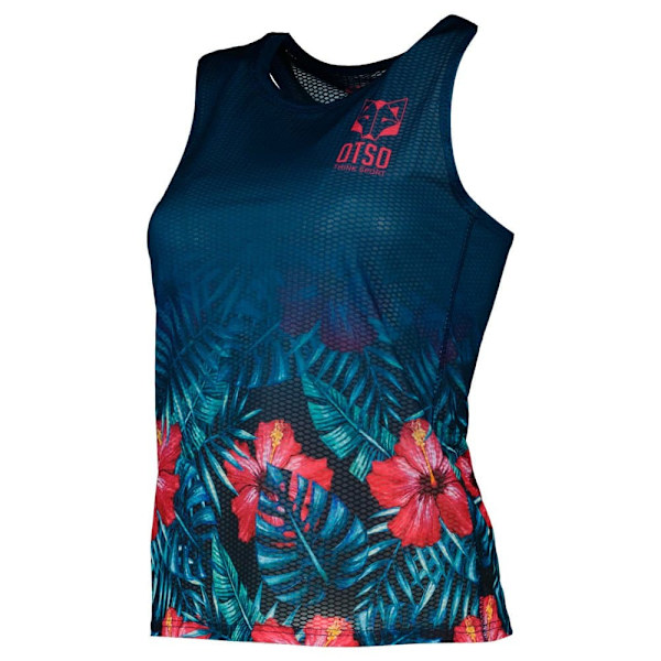 Otso T-shirt Med Seler Singlet Blå XS Kvinde