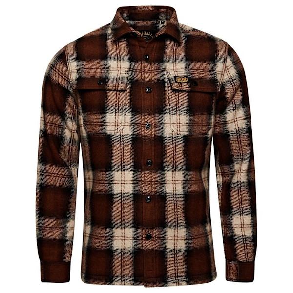 Superdry Wool Miller Overtrøje Brun M Mand