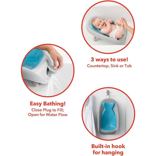 Skip Hop Badkar Blå Moby Recline & Rinse
