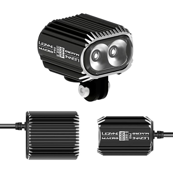 Lezyne Etuvalo E-bike Macro Drive 1000 Musta 1000 Lumens