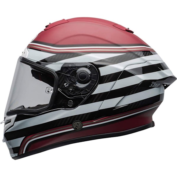 Bell Moto Fuld Ansigtshjelm Race Star Flex Dlx Rød,Hvid S