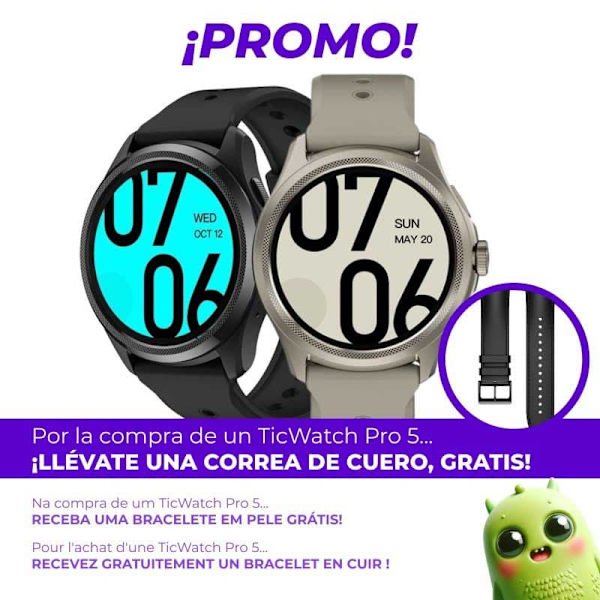 Ticwatch Pro 5 Smartklocka Silver