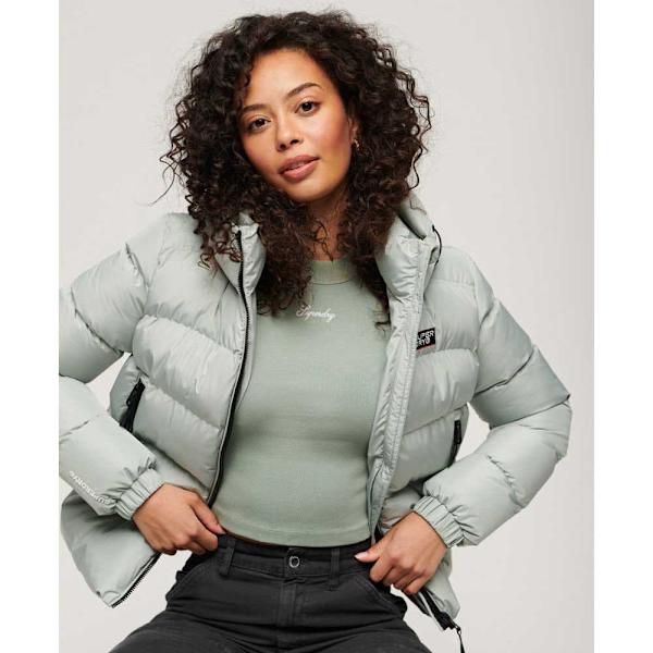 Superdry Sports Jacka Grå M Kvinna