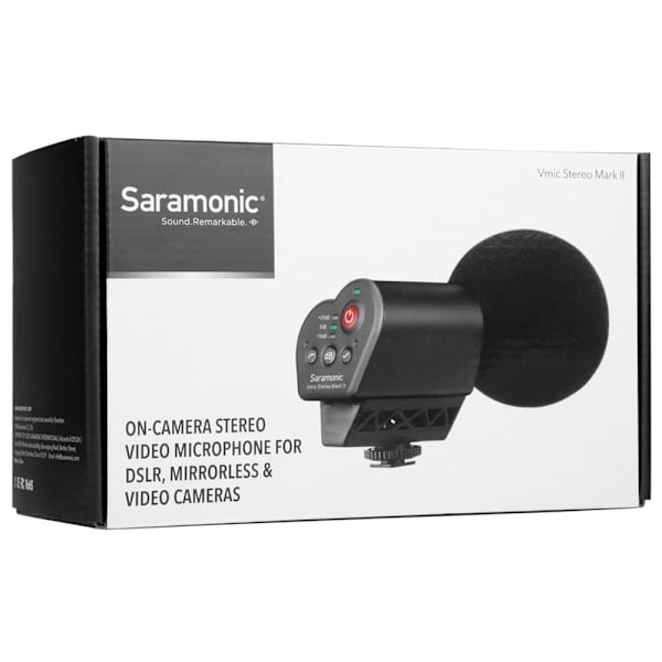 Saramonic Videokamera Mikrofon Vmic Stereo Mark Ii Sort