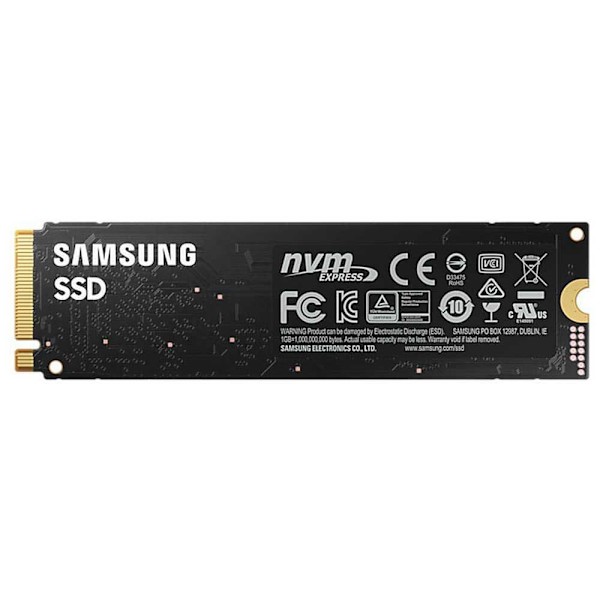 Samsung Nvme Mz-v8v1t0bw 1 Tb Ssd Hårdt Køre M.2 Sort
