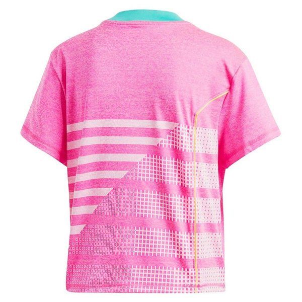 Adidas Kort Ärm T-shirt Seasonal Rosa S Kvinna
