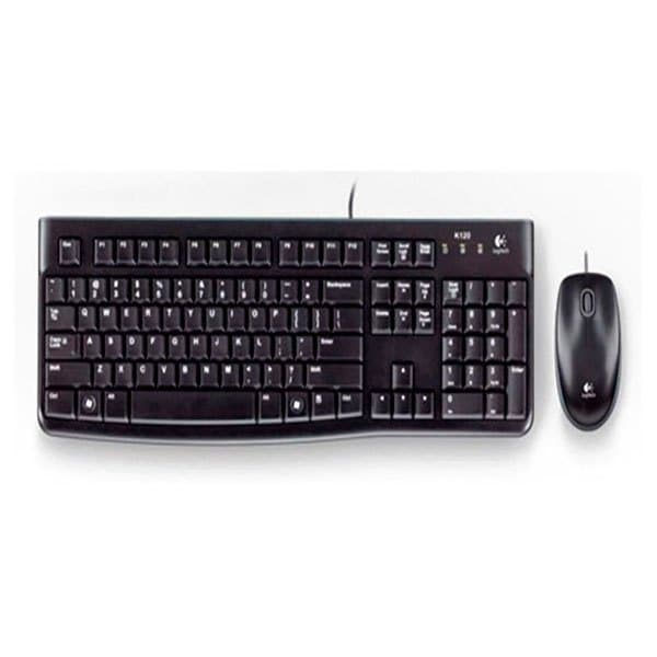 Logitech Mk120 Combo Tastatur Og Mus Sort German QWERTZ Sort