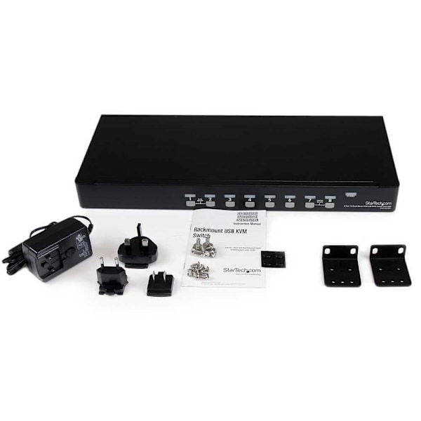 Startech Kvm-kytkin Sv831dusbu 8 Satamat Musta