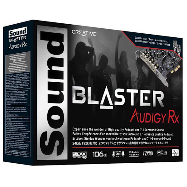 Creative Lydkort Pci-e Soundblaster Audigy Rx Søvfarvet