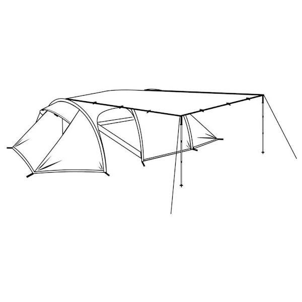 Robens Tarp 3x3 M Grönt