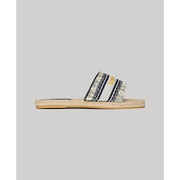 Superdry Canv Overlay Espadriller Blå EU 38 Kvinna