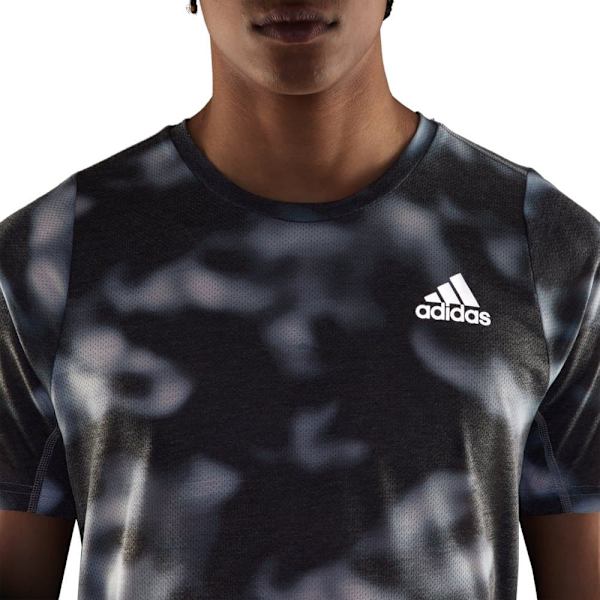Adidas Kortärmad T-shirt Run Icons Aop Flerfärgad S Man