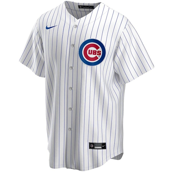 Nike Kortærmet T-shirt Chicago Cubs Official Replica Home Hvid S Mand