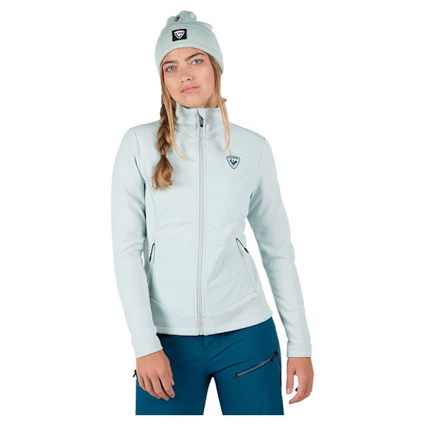 Rossignol Classique Hybrid Fleecejacka Med Dragkedja Blå S Kvinna