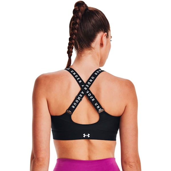 Under Armour Topp Högt Stöd Infinity Zip Rosa S Kvinna