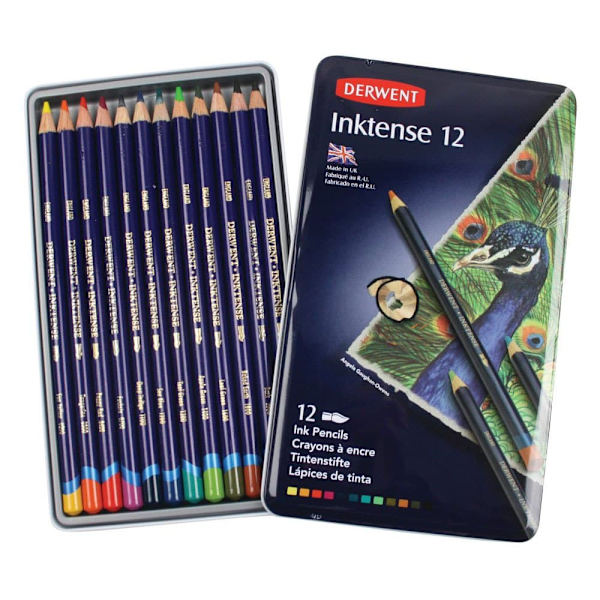 Derwent Metallisk Låda Penna Inktense 24 Enheter Flerfärgad