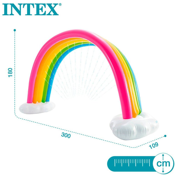 Intex Rainbow With Sprinkler 300x109x180 Cm Flerfarvet 300 x 109 x 180 cm