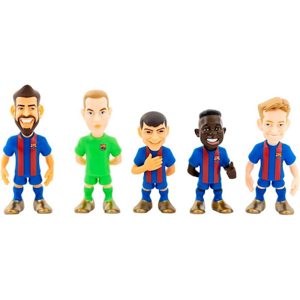 Minix Figurer Pack 5 7 Cm Barcelona Blå