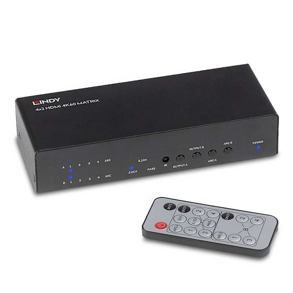 Lindy Hdmi Switch 4x2 Sort