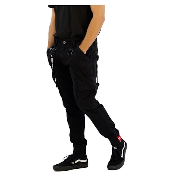Alpha Industries Utility Housut Musta 30 Mies
