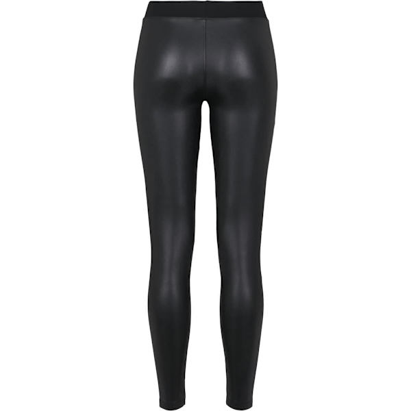 Urban Classics Falsk Læder Stor Leggings Sort 4XL Kvinde