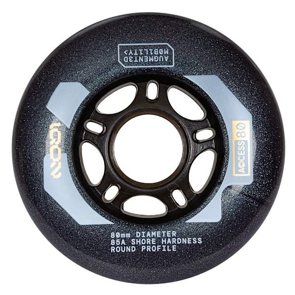 Iqon Skridskor Hjul Access 80 85a 4 Enheter Guld 80 mm